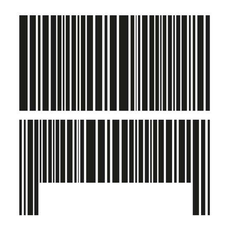 Two Style of Fake Bar codeの写真素材