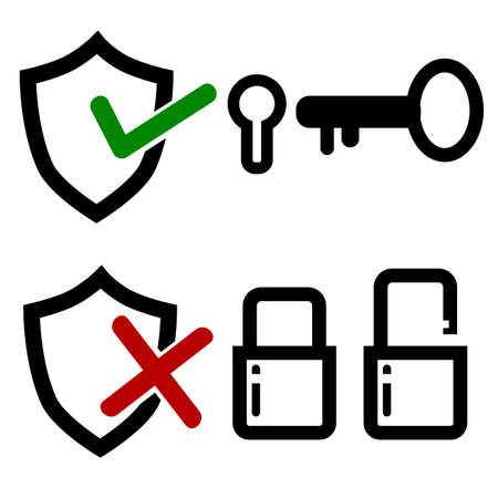 Icon, Protection Systemの写真素材