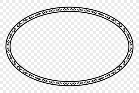 Vector Black Oval Frame for Certificate, Placard Go Xi Fat Cai, Imlek Moment or other Element Design China Related, at Transparent Effect Background&#xA;の写真素材