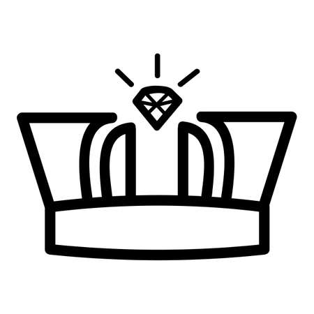 Vector Icon Outline Style, Crown for part Of logo or other related&#xA;の写真素材