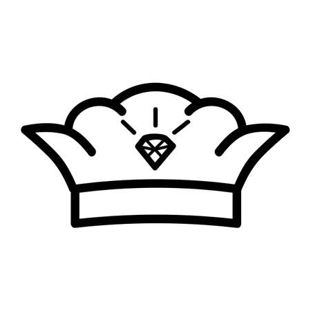 Vector Icon Outline Style, Crown for part Of logo or other related&#xA;の写真素材