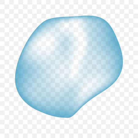 Realistic Bubble Blue Pure Water, at Transparent Effect Background&#xA;のイラスト素材