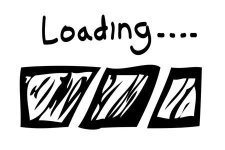 Simple Hand Draw Sketch Loading or Progress bar 
