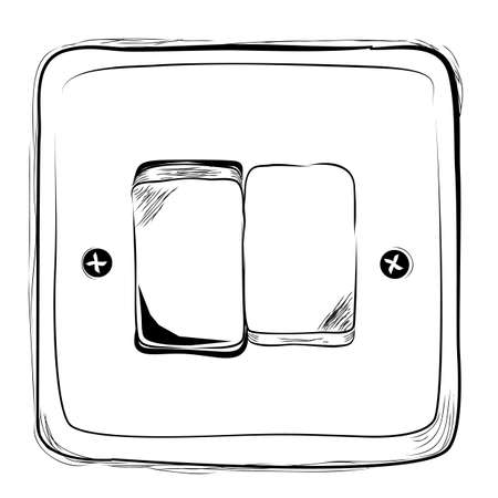 Vector Doodle Hand Draw Sketch on off Electricity Switch
のイラスト素材