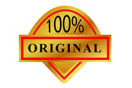 Gradient Red and Golden Badge or 100% Original
のイラスト素材
