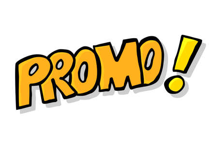 Hand Draw Sketch Announcement, Promo, Promotion Isolated on White&#xA;のイラスト素材
