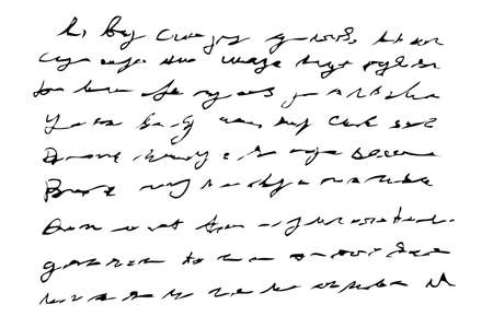 Vector Hand Draw Sketch Fake Abstract Letter, landscape format, for your design element
のイラスト素材