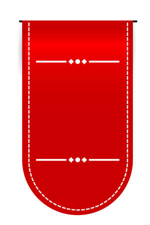 Vector Red Hanging blank tag, Isolated on White&#xA;のイラスト素材