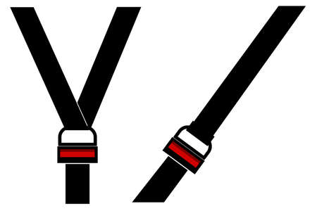 Vector Set 2 Seat Belt, Isolated on White
のイラスト素材