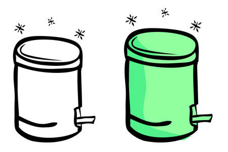 vector Set 2 Silhouette of Microphone, on and offのイラスト素材