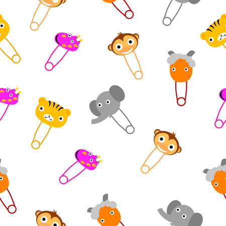 seamless background vector set 4 watermelon, water melon and seedのイラスト素材