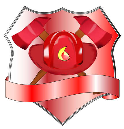 Illustration of fire department badgeのイラスト素材