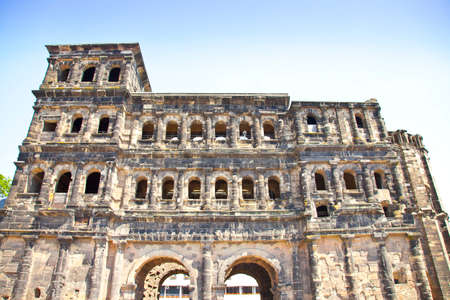 View at Porta Nigra, Trier Germanyの写真素材