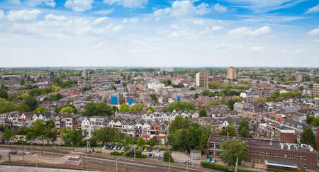ROTTERDAM, THE NETHERLANDS - June 11, 2017: View at skyline of Rotterdam, The Netherlands