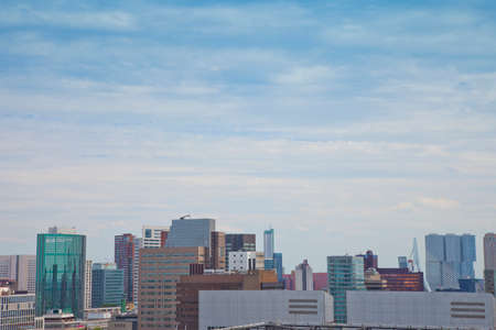 ROTTERDAM, THE NETHERLANDS - June 11, 2017: View at skyline of Rotterdam, The Netherlandsのeditorial素材