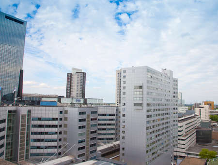 ROTTERDAM, THE NETHERLANDS - June 11, 2017: View at skyline of Rotterdam, The Netherlandsのeditorial素材