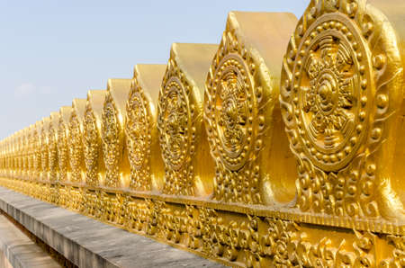 Boundary marker of Thai templeの写真素材