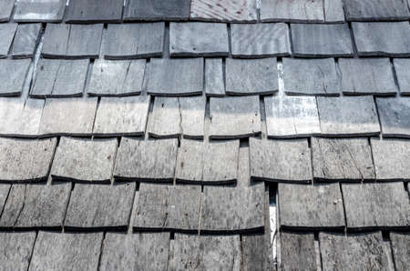 Roof top made from wooden for antique houseの写真素材