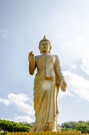 The golden buddha statueの写真素材