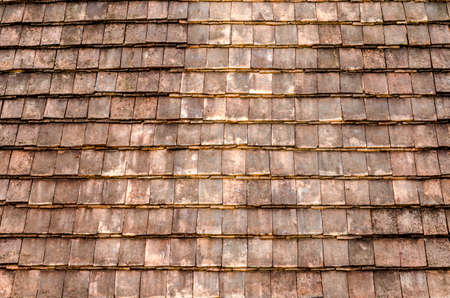 Retro Tiles rooftop for backgroundの写真素材