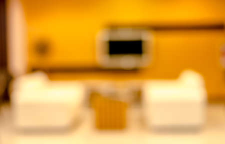 Blurred sofa in hotel drawing roomの写真素材