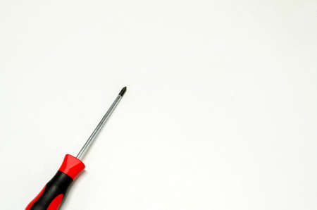 Screwdriver on white backgroundの写真素材