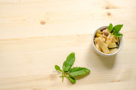 Red Curry with Chicken and Bamboo Shoots, Thai Food, Thailandの写真素材