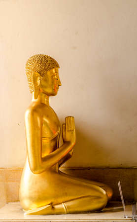 Gold color Buddha statues, Thailand ,Asiaの写真素材