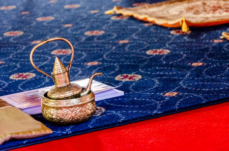 Traditional Thai teapot for monk in Buddhistの写真素材
