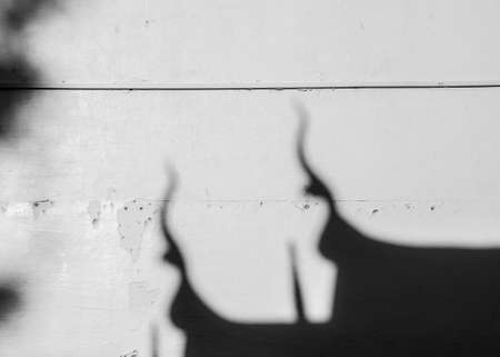 Abstract blurred of Shadow of the Thai temple