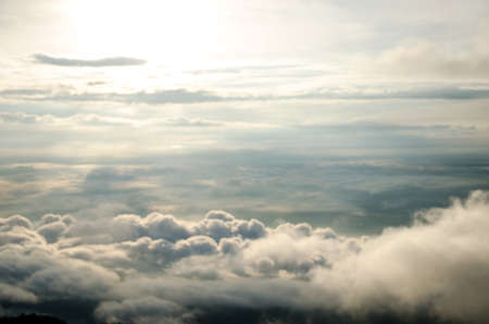 Picture blur of clouds in sunrise timeの写真素材