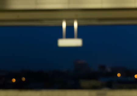 The blur of Blank banner, the empty space for message.