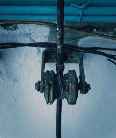 Old electricity cable in the house