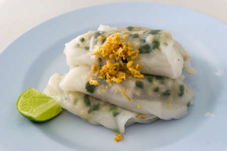 Steamed rice skin dumpling. breakfast for everyoneの写真素材