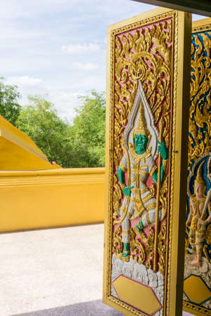 The giant guardien on the doorの写真素材