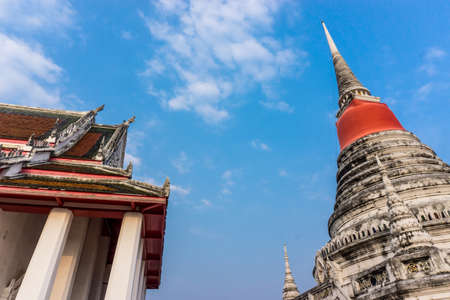 Buddhist place in Thailand, Thai temple in the local place. Public placeの写真素材