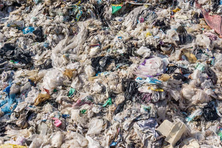 Nakonpanom  province, THAILAND. December 19 2018. Waste from household in waste landfill. Waste disposal in dumping site in THAILANDのeditorial素材