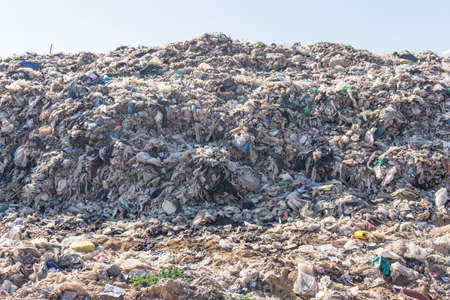 Nakonpanom  province, THAILAND. December 19 2018. Waste from household in waste landfill. Waste disposal in dumping site in THAILANDのeditorial素材