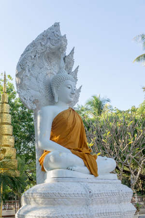 Buddhist place in Thailand, Thai temple in the local place. Public placeの写真素材