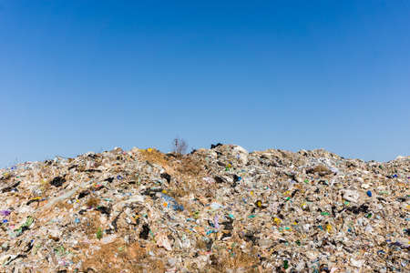 Nakonpanom  province, THAILAND. December 20 2018. Waste from household in waste landfill. Waste disposal in dumping site in THAILANDのeditorial素材