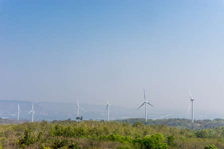 Windmill in the hill of Thailand, alternative energy for save the world