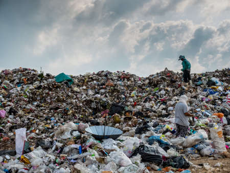 Landfill in Thailandのeditorial素材