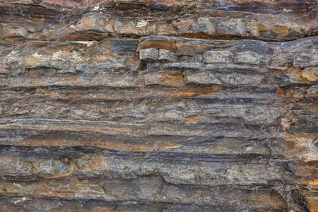 The texture of the north underwater rocks at low tide