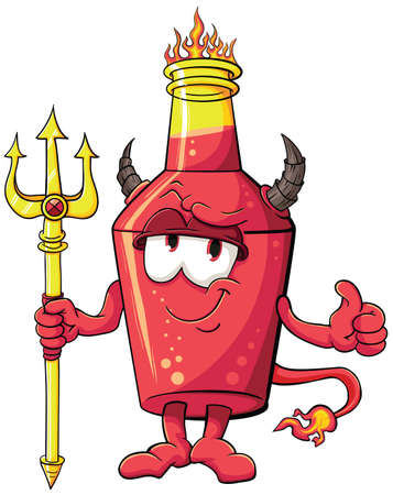 The image of cute cartoon bottle. Illustration with simple gradients.のイラスト素材