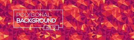 Abstract polygonal pattern background with connecting lines. Connection structure. Scince, futuristic, HUD background.のイラスト素材