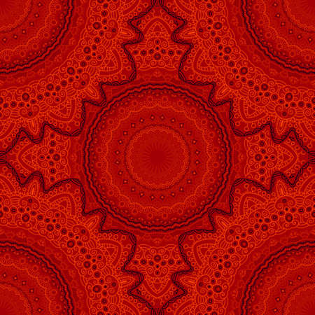 Tribal mandala vector seamless pattern. Vintage design for printing. Hand drawn background. Islam,...