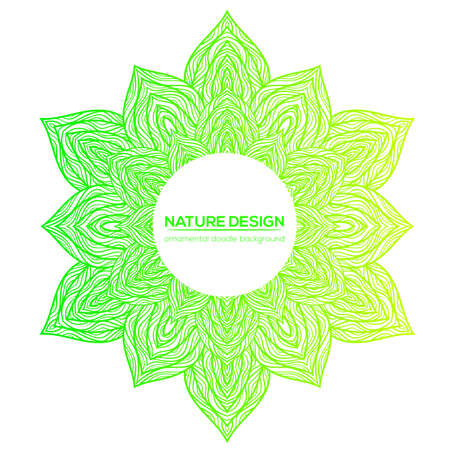 Tribal mandala design set. Vintage decorative elements. Ornamental business cards. Oriental, vector illustration. nature motifs. Doodle ornaments.のイラスト素材