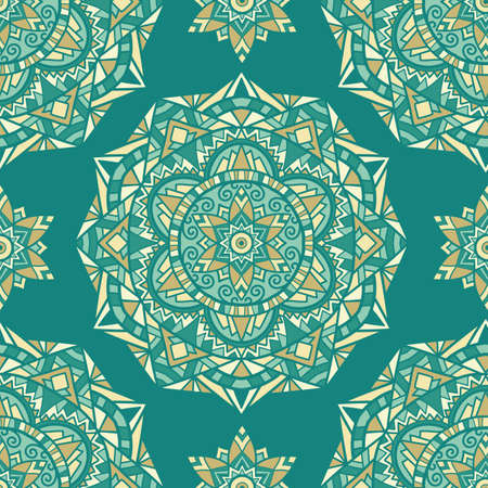 Tribal vector mandala. Vintage design for printing. Hand drawn background.