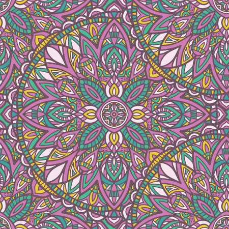 Tribal vector mandala. Vintage design for printing. Hand drawn background.のイラスト素材