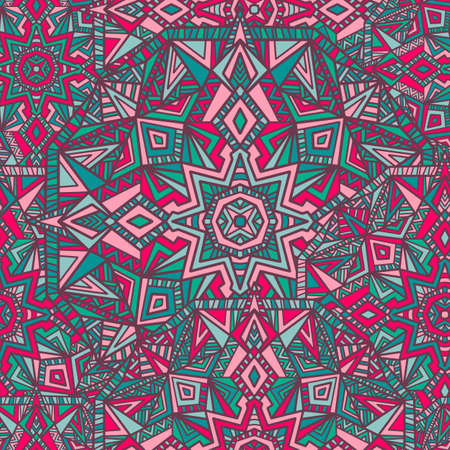Tribal vector mandala. Vintage design for printing. Hand drawn background.のイラスト素材